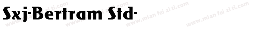 Sxj-Bertram Std字体转换